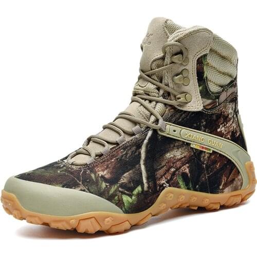 XIANG GUAN Hot Style Men Hiking Shoes Winter Outdoor Walking Hiking BootsMountain Sport Boots Climbing Sneakers hunting boots