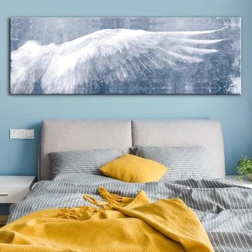 3 Colours Angel Wings Wall Art Posters And Prints Black And White Vintage Canvas Paintings Wings Pop Art Picture for Living Room