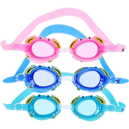 No-Leaking Kids Swim Goggles Swimming Glasses Anti fog 400 UV Protection for Boys Girls Pink Blue Swim Eyewear