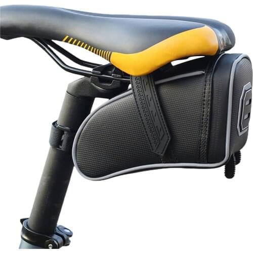 Nylon Bicycle Bag Bike Waterproof Storage Bicycle Saddle Bag Waterproof Reflective Bike Seatpost Saddle Bolsa Bags