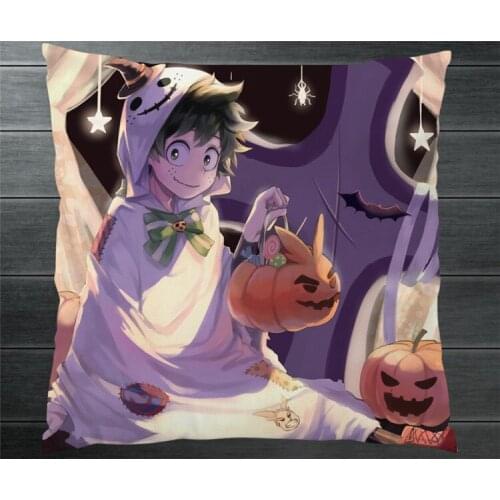 New Boku No My Hero Academia Izuku Midoriya Two Side Pillowcase 40x40cm Pillow Cushion Case Cover Cosplay Car/Bed/Sofa Decor P15