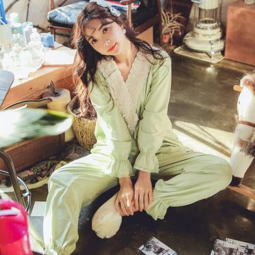 Cotton Maternity Suit Nightie For Feeding Pijama Maternal Long Sleeve Pajamas For Women Nursing Pajama Spring Autumn