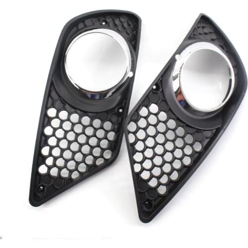 Front Bumper Fog Light Grille 2pcs SET for MERCEDES BENZ C Class W204 AMG 08-10