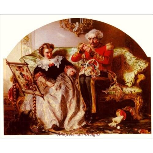 Needlework for embroidery DIY DMC High Quality - Counted Cross Stitch Kit 14 ct Oil painting - The Lion In Love