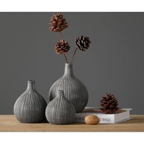 Nordic resin modern small vase, creative art decoration, home office table table decoration