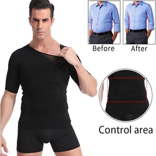 Mens Slimming Body Shaper Corrective Posture Corset Belly Abdomen Control Compression Man Waist Trainer Modeling Underwear Vest