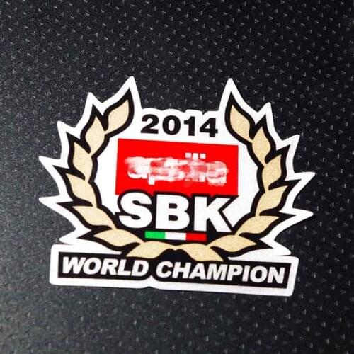 Car Styling Vinyl Bumper Sticker Auto Window Motorcycle Decal for Itlay 2014 World Championship Superbike
