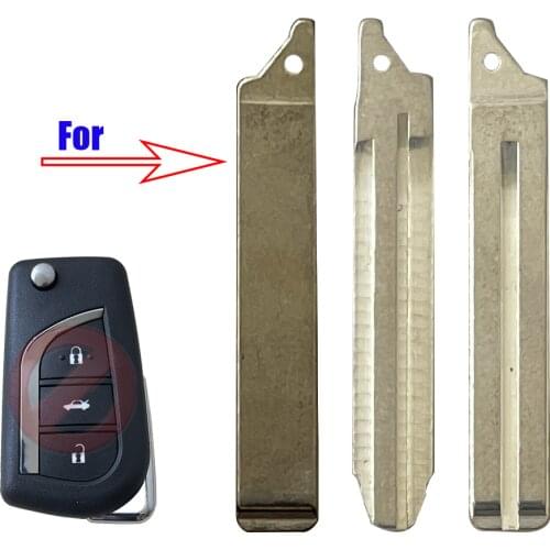 RMLKS Replacement Flip Floding Remote Key Blade Car key Blank For Toyota Corolla Crown Camry Uncut TOY43 TOY48 Blade