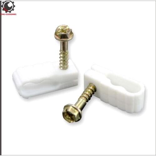 Grip Clip Dual Cable Clips Grip-Clip Mounting Clips Dual Flexible Cable Clips Electrical Wire Cable Clip Coaxial Cable Clips