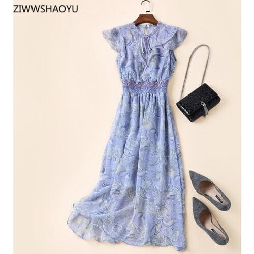 Ziwwshaoyu Floral Summer Dresses