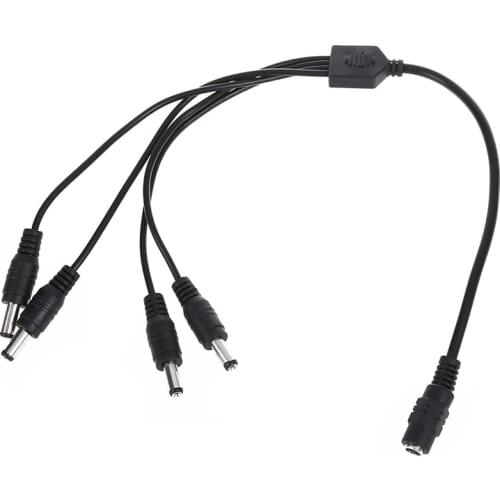 1 Socket to Plug 4 DC Splitter DC Power Cable DC Power Distribution 5.5 x 2.1 mm HOT