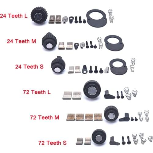 24/72 Teeth Ratchet Socket Wrench Repair Accessory Spare Part Kit Set Repair Kit Parts