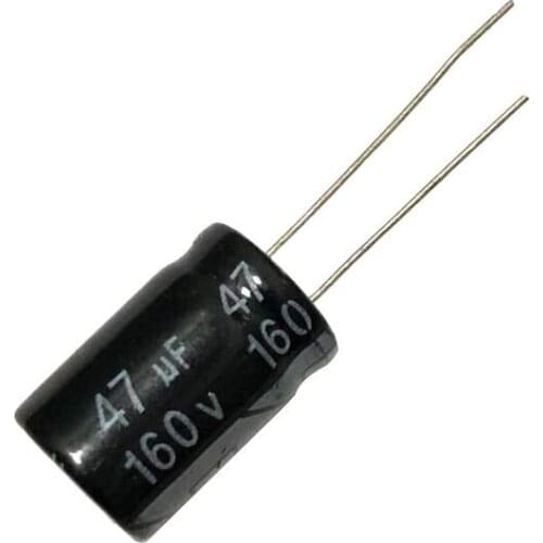 5pcs 160V Aluminum Electrolytic Capacitor 1UF 2.2UF 3.3UF 4.7UF 10UF 47UF 100UF 220UF 330UF 470UF 1000UF