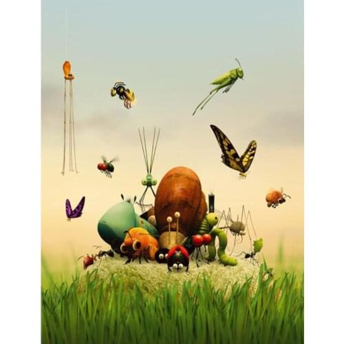 5D DIY Diamond Painting Cartoon anime "Insect mobilization 2 " Diamond Embroidery Full Square Picture Of Rhinestones Decor TY514