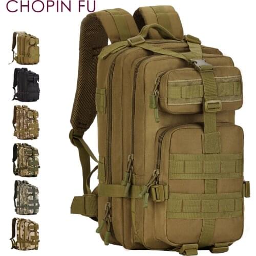 Army Green 30L MOLLE Military Tactical Multicam Backpack 3P Rucksacks Hiking Trekking Hydration Assault Backpack Bag A3117