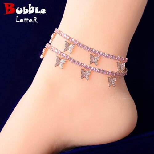 Bubble letter Pink Bracelets