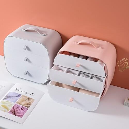 Household Storage Box, Underwear, Panties Socks Bra, Drawer Type Compartment Wardrobe, Three-in-one Finishing Storage StorageBox