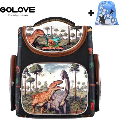 Quality Children School Bags for Boys 3D Dinosaur Orthopedic Backpacks Primary Schoolbag Boy Cartoon Knapsack Mochila Escolar