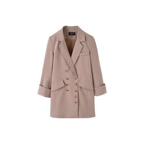 Fashion Blazers Women Blazers jacket summer New high quality Loose suit womens French double-breasted design casual Blazers