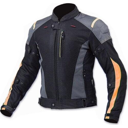 Summer Motorcycle Jacket Men Breathable Chaqueta Moto Motocross Off-Road Racing Jacket Protective Gear Chaqueta Moto Hombre