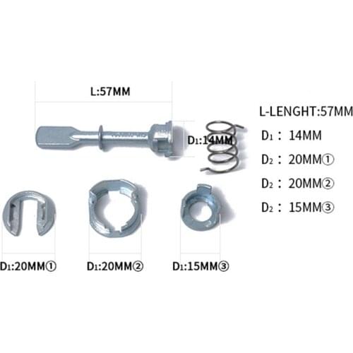 5 In 1 Front Left Or Right Car Iron Door Lock Cylinder Repair Kit For Volkswagen Polo 6N1 6N2 Replacement 6N0837223A