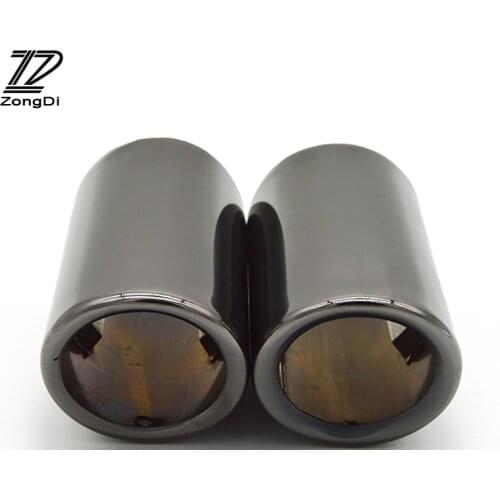 2PCS Automobiles Car Exhaust Tip Muffler Pipe Cover For VW Passat B7 CC 2011 2012 2013 2014 Accessories For Volkswagen CC