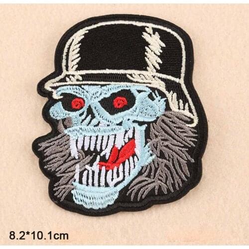 Skull Girl Iron On Patches Embroidered Clothes Patch For Clothing Clothes Stickers Garment Apparel Accessories
