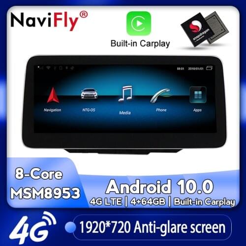 NaviFly N600 For Mercedes Benz B Class W245 W246 2012-2019 Android 10.0 Car Multimedia Player Navigation Qualcomm 8 Core 4G+64G