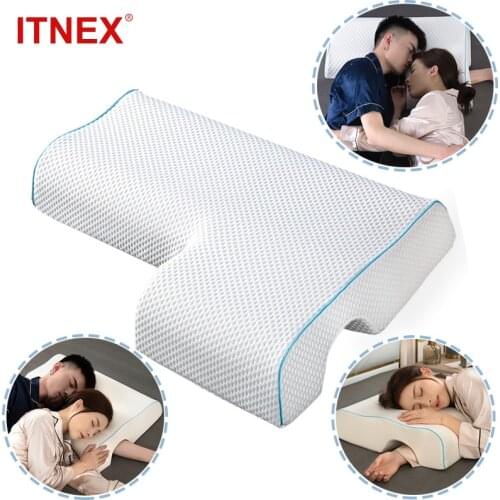Couple Pillow Hand Pillow Slow Rebound Memory Pressure Pillow Anti-Hand Paralysis Pillow Duet Protection Cervical Pillow