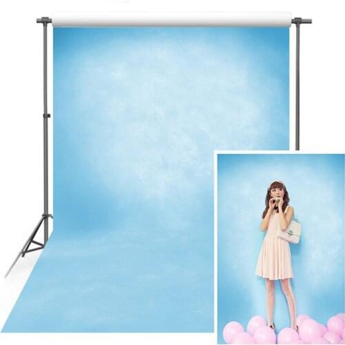 MEHOFOTO Thin Vinyl Photography Background Computer Printed Blue Pure Color texture wall Backgrounds for Photo Studio