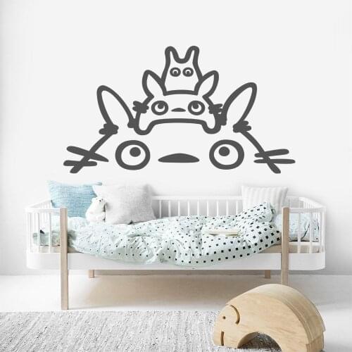 Totoro Nursery Wall Sticker Nursery Kids Room Art Decor Removable Vinyl Wall Decal Living Room Nordic Home Decoration C524