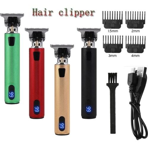 Hair Trimmer T9 Hair Clipper Rechargeable Professional Men Barber Machine LCD Display Electric Razor Shaver trimmer Men Haircut
