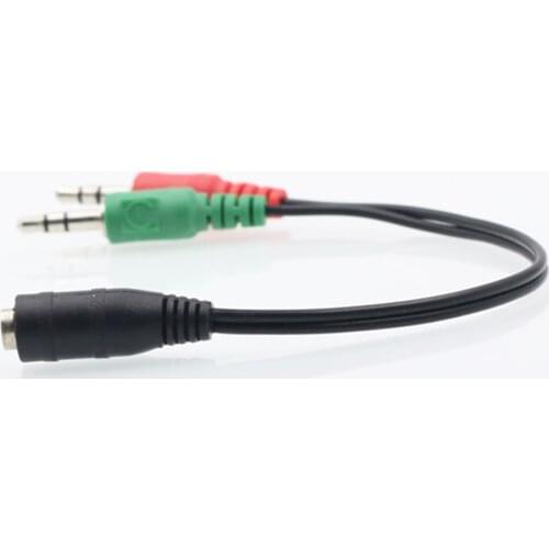 Universal 3.5mm Stereo Audio Female Jack to 2 RCA Male Socket to Headphone Y Adapter Cable
