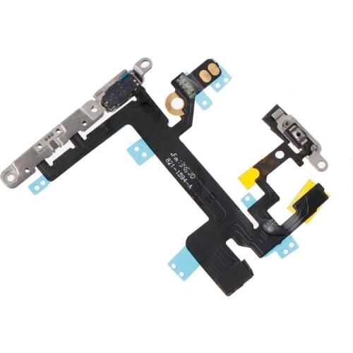 Power Switch On Off Mute Volume Button Connector Ribbon Flex Cable for iphone 5S