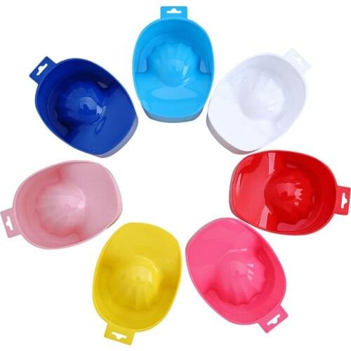 1 Pc Nail Art Bubbles For Hand Wish Dead Skin Remover Nail Polish Soak 7 Colors Bowl Salon Manicure Treatment Tools
