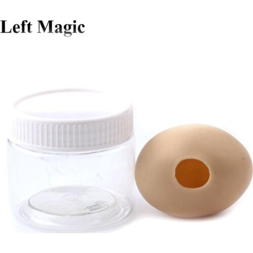 1 pcs ultra silicone simulation egg White egg to silk scarf magic tricks magic props Close Up Accessories G8076