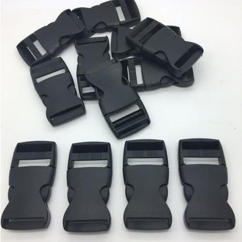 10pcs 1" 25mm Wide Contoured Side Release For Paracord Bracelet Plastic Buckle