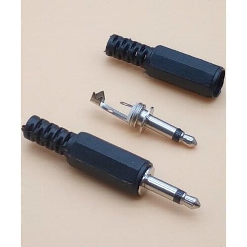 20PCS 3.5mm HeadPhone Connector Male Mono Audio Jack Plug 3.5 mm 2 Pole Plugs