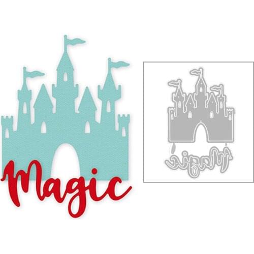 2020 Hot New English Word Letter Magic Banner Castle Princess Metal Cutting Dies Foil and Scrapbooking For Card Making no stamps