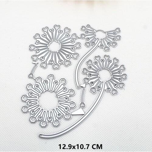 2021 Flowers Metal Cutting Dies DIY Scrapbooking Paper Photo Album Crafts Knife Mould Cards Embossing Mold Stencils for Decor