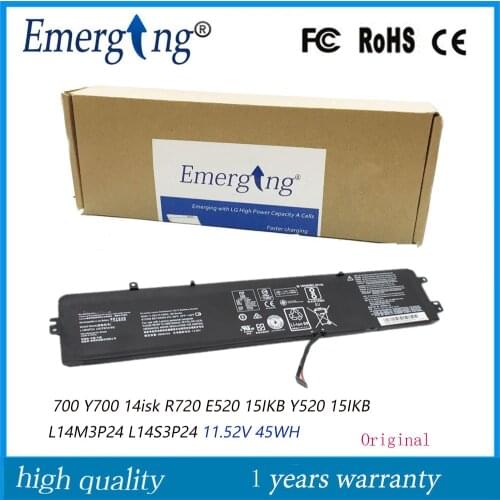 11.1V 45Wh New Original L14M3P24 Laptop battery for Lenovo xiaoxin 700 Y700 14isk R720 E520 15IKB Y520 15IKB