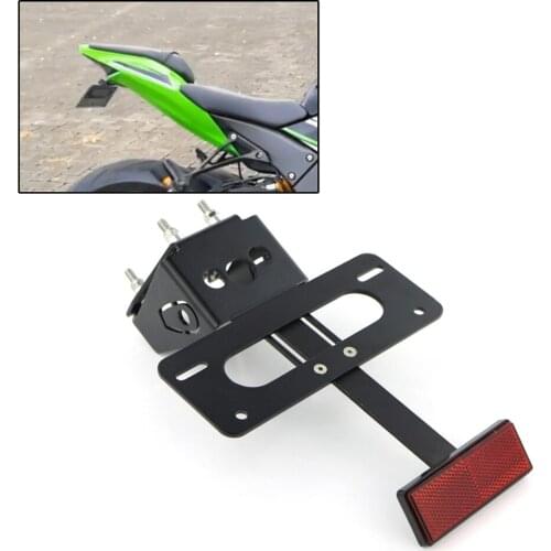 Rear Tail Tidy Fender Eliminator Fit For Kawasaki ZX-10R 2016 2017 2018 2019 2020 2021 Registration License Plate Holder Bracket