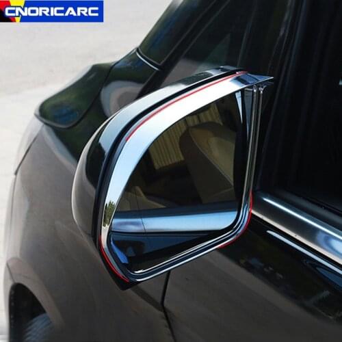 Car Rear Mirror Rainproof Cover Sun Visor Frame Trim For Mercedes Benz Vito W447 2014-2019 Exterior Moulding Accessories