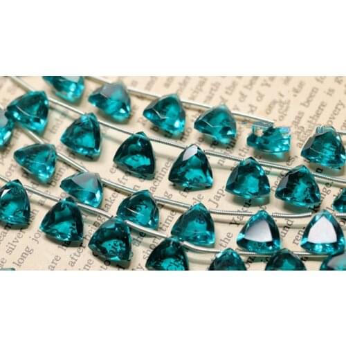 5pieces AA loose beads BLUE quartz faceted for DIY jewelry making FPPJ wholesale beads nature
