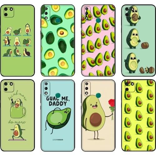 Black tpu Case For Huawei Y9S Y6S Y8S Y5P Y7P Y8P Case For Huawei Y5 lite Prime 2018 Y6 2019 Cover Green avocado