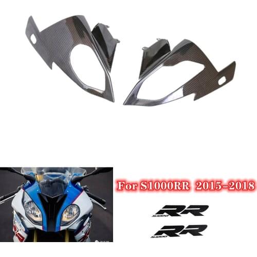 For BMW S1000RR 2015-2018 Motorcycle Parts ABS Plastic Carbon Fiber Headlight Cover Fairing Parts S1000 RR 2015 2016 2017 2018