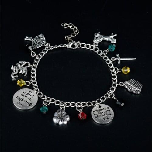 Dongsheng A Girl Worth Fighting for Mulan Charms Pendants Bangles Bracelets Anklets Wristlet Chian Links Women Accessories-25