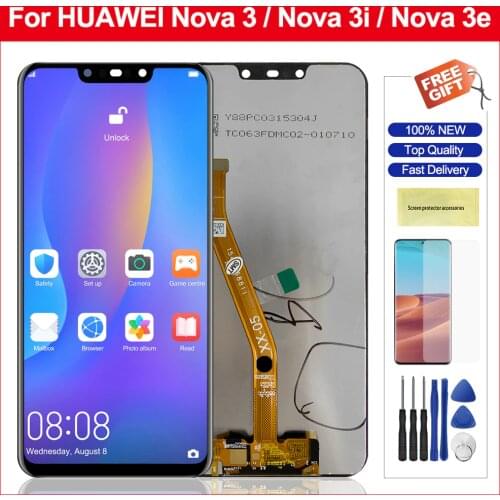 6.3'' Lcd For Huawei Nova3 Nova3i Nova3e Lcd Display Touch Screen Panel Digitizer Replacement For Huawei Nova3 Lcd Screen