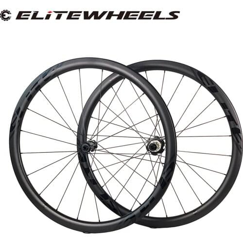 ELITEWHEELS Road Disc Carbon Wheels RD09 Center Lock Hub Shimano XDR 24-24H Disc Brake Rim Cyclocross Road Cycling Wheelset
