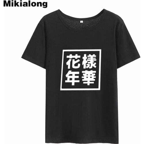 Mikialong Japanese Harajuku T Shirt Women Top 2018 Short Sleeve Cotton Tee Shirt Femme Black White Tumblr Loose Women Tshirt